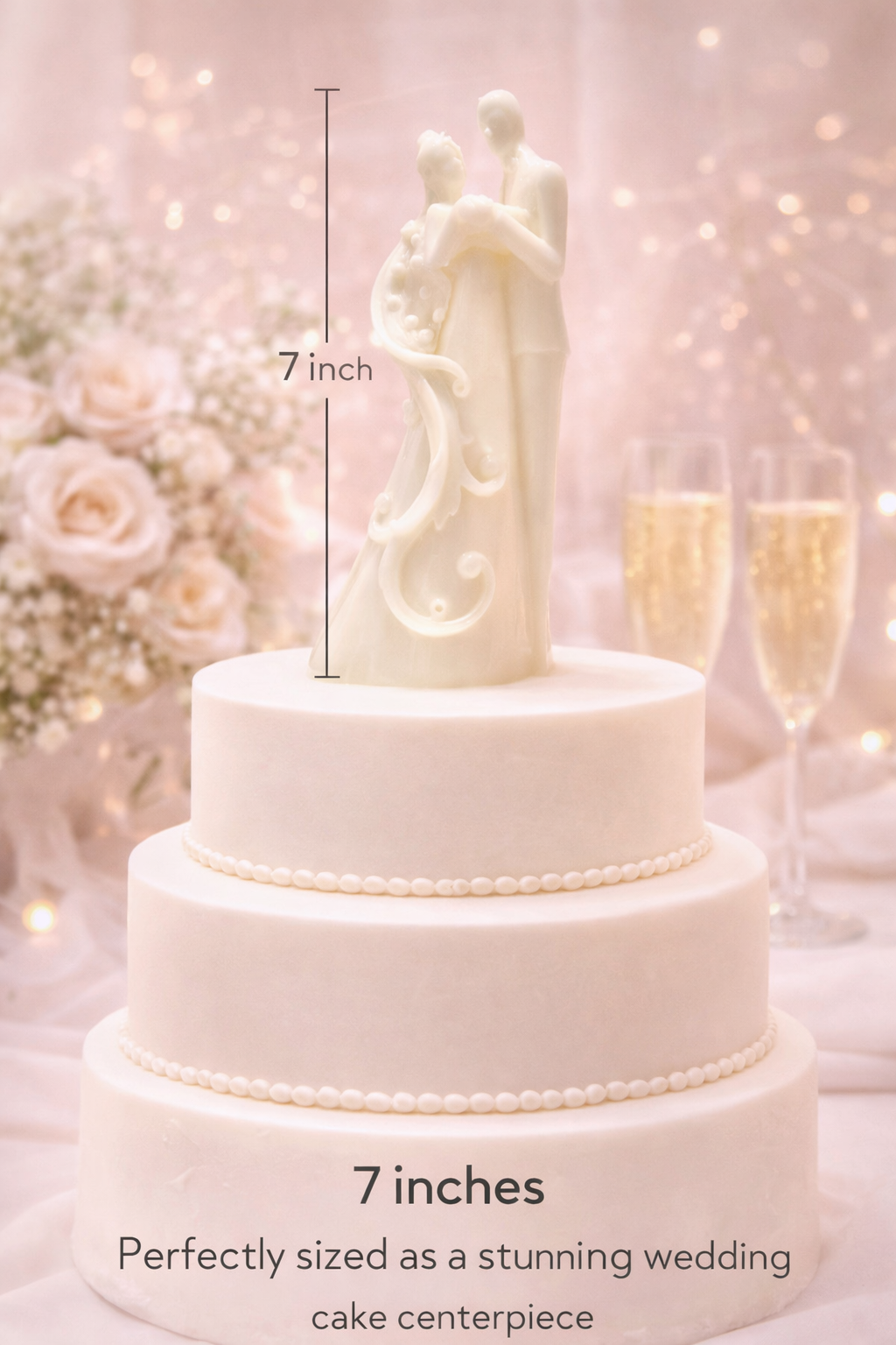The Classic Promise Bride & Groom Wax Sculpture