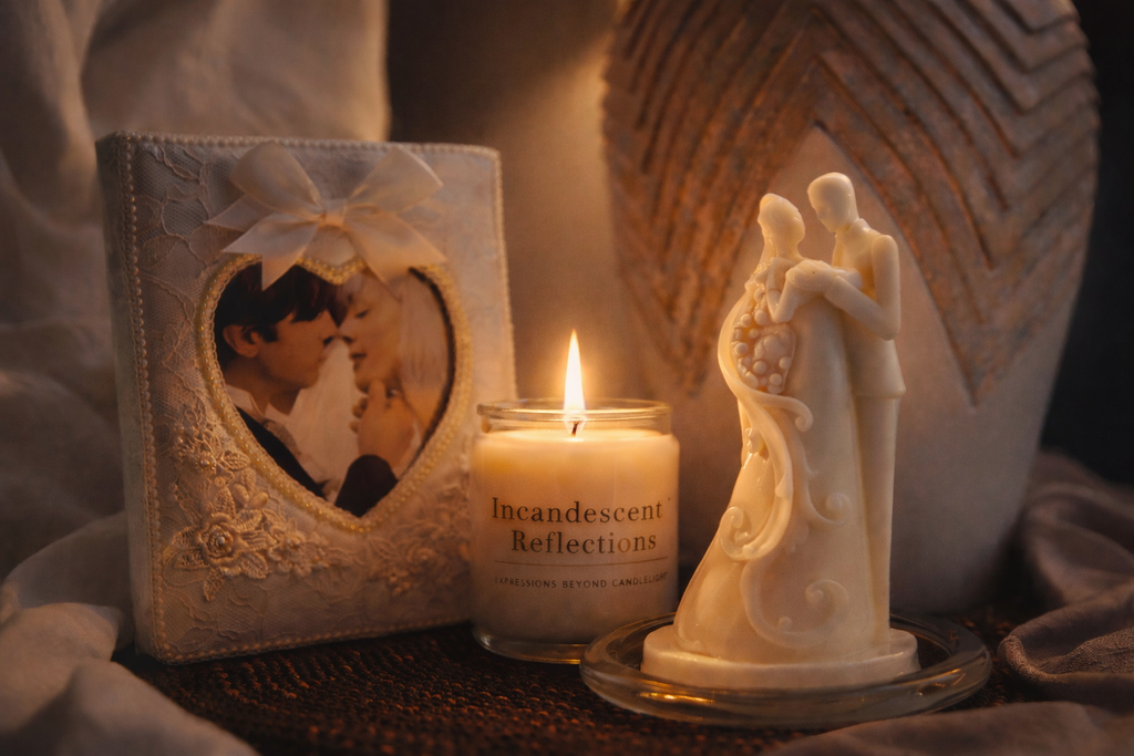 The Classic Promise Bride & Groom Wax Sculpture