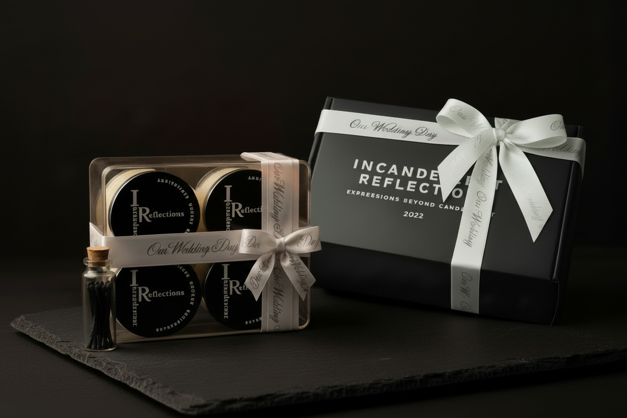 Luxury Candle Gift Set • Our Wedding Day Ribbon ⭐Most Popular