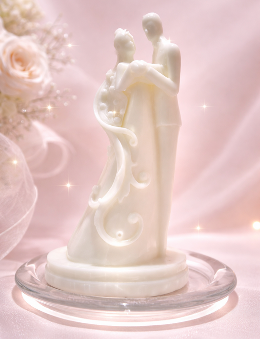 The Classic Promise Bride & Groom Wax Sculpture