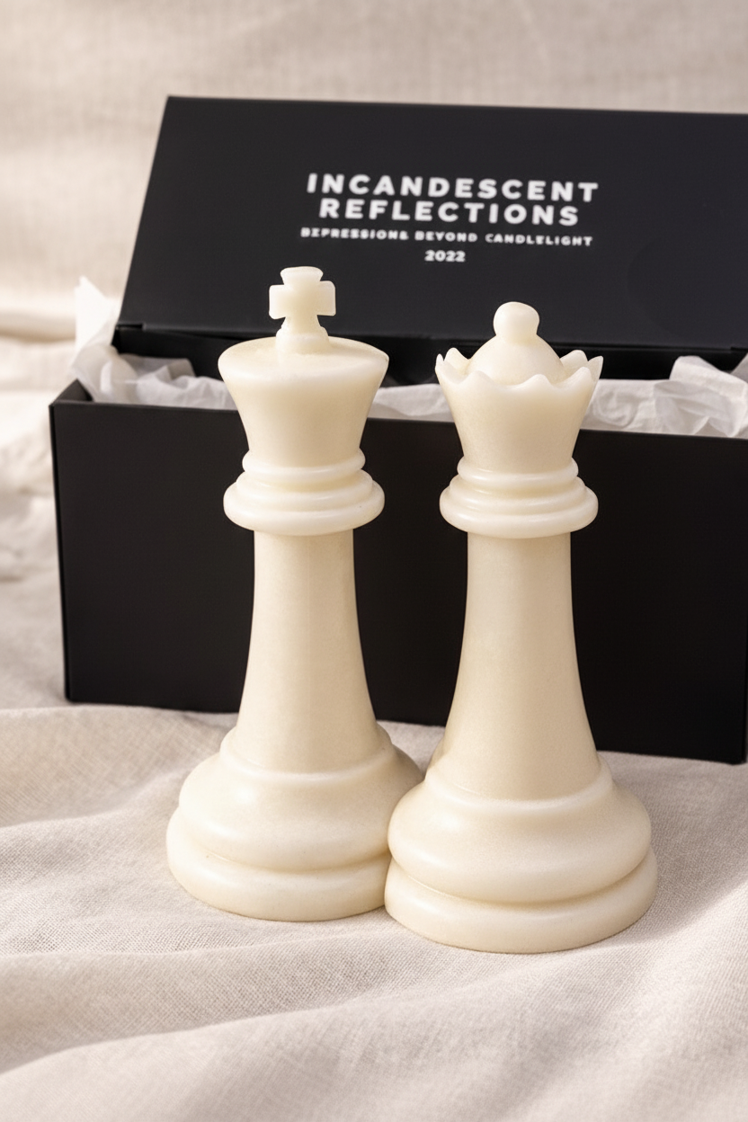 Chess Piece Candles — Card Removed