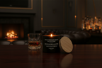 Cigar lounge fireplace