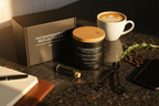 Flat lay granite latte rosemary