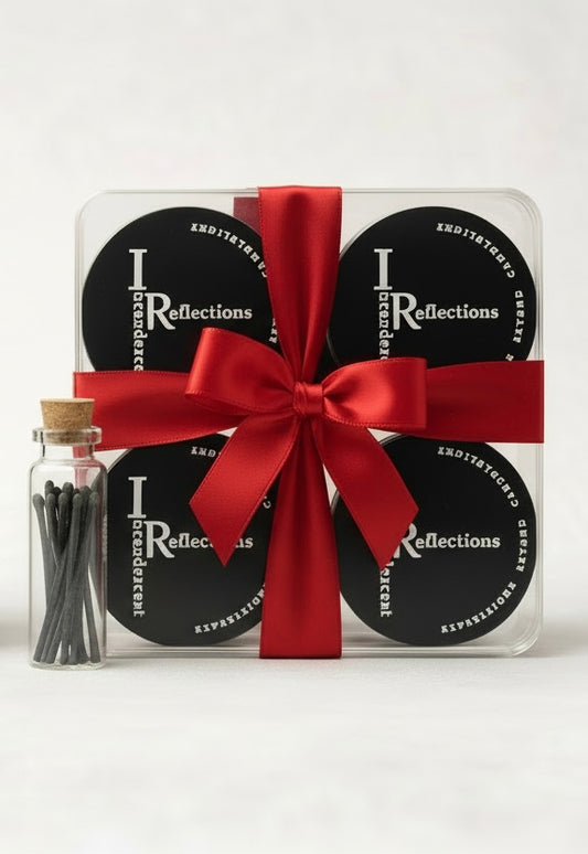 Luxury Candle Gift Set • Red Romance Ribbon