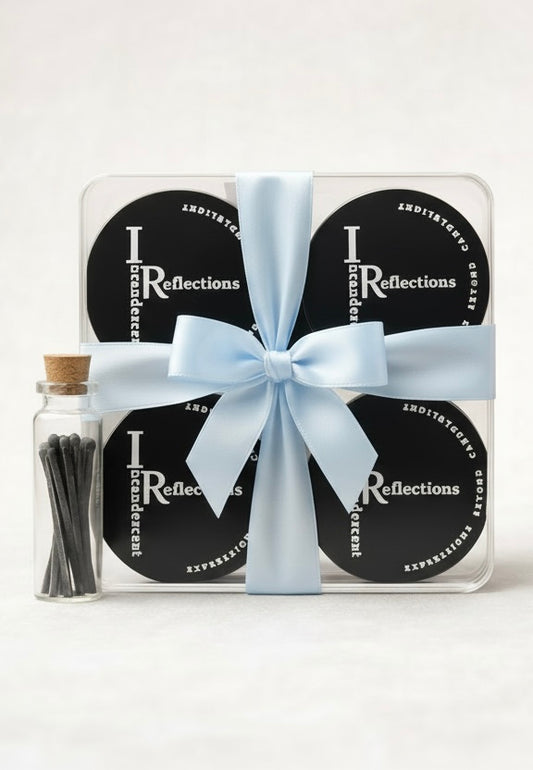 Luxury Candle Gift Set • Sky Blue Ribbon