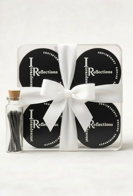 Luxury Cande Gift Set • White Satin Ribbon