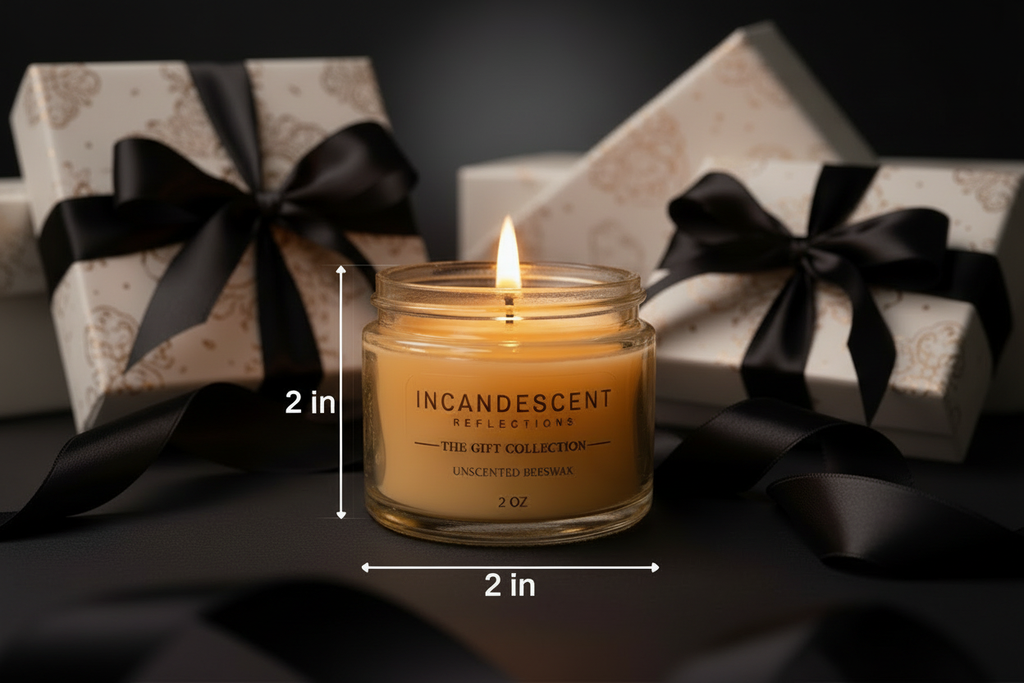 Incandescent Reflections - Black Satin Ribbon Luxury Candle