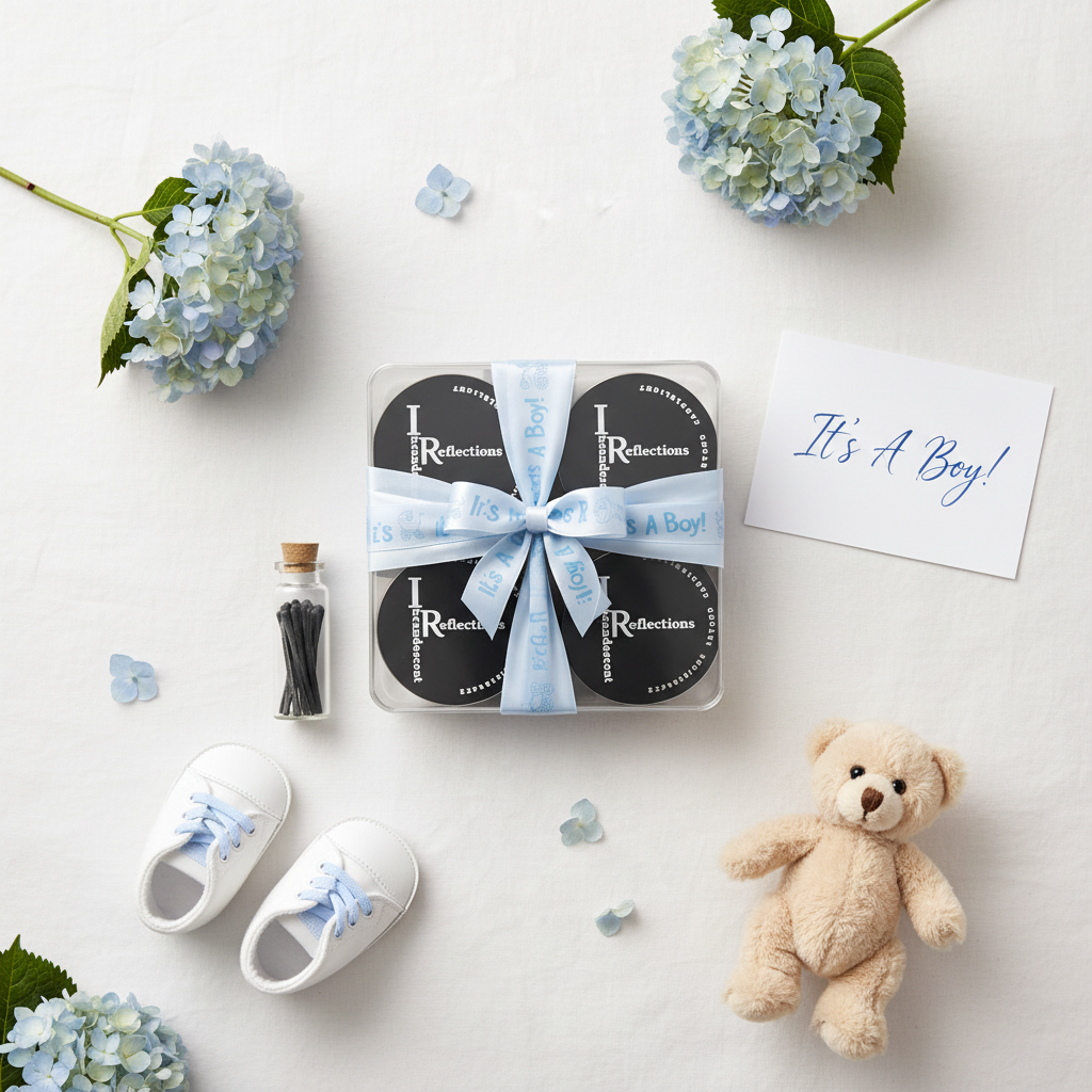 It's A Boy - Overhead Flat Lay
