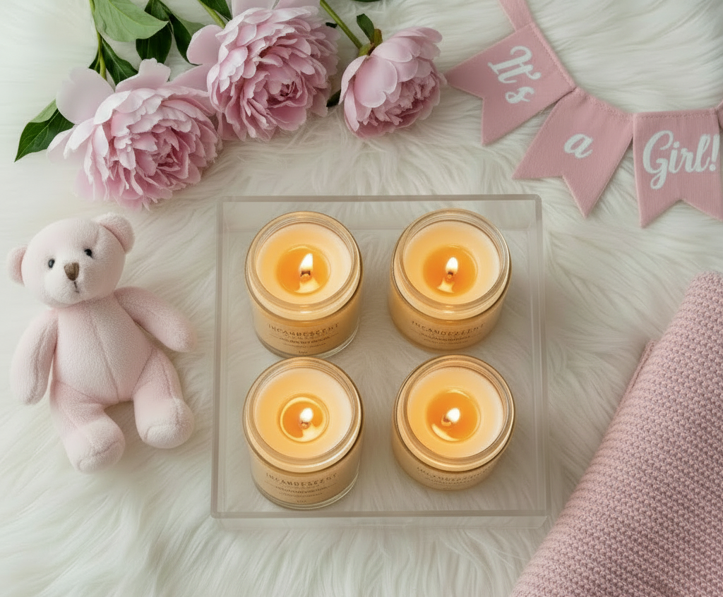 It's a Girl Flat Lay - All 4 Matching Labels