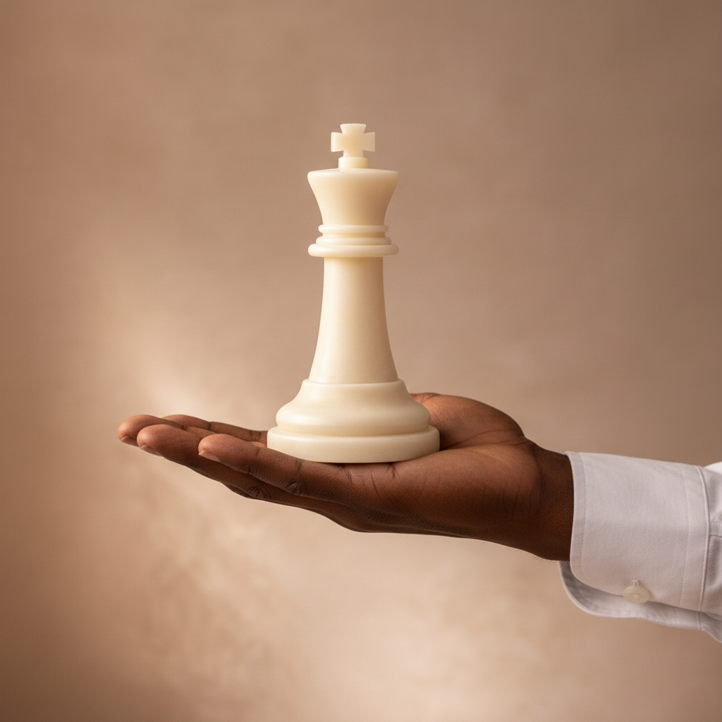 King — 9in Scale, African American Hand