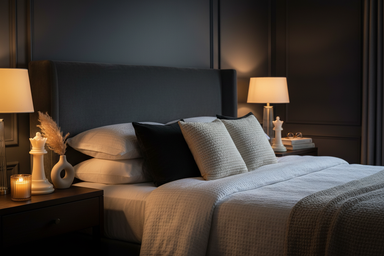 King & Queen — Luxury Bedroom, No Flames