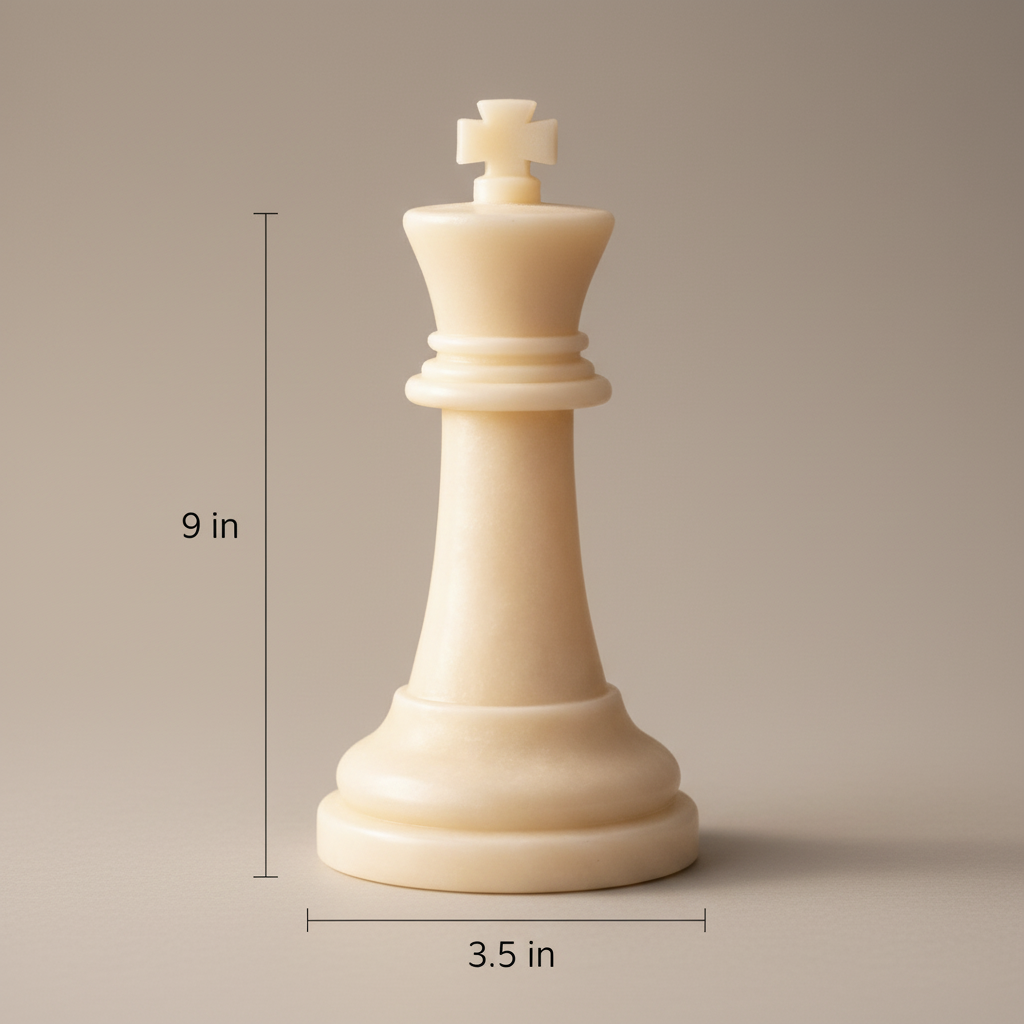 King — Size & Scale 9in × 3.5in