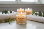 Luxury Candle Gift Set • White Satin Ribbon
