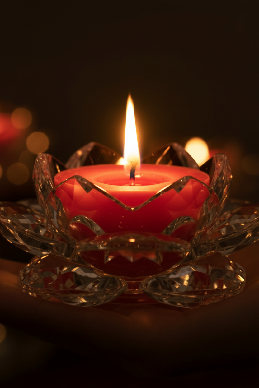 Macro flame portrait