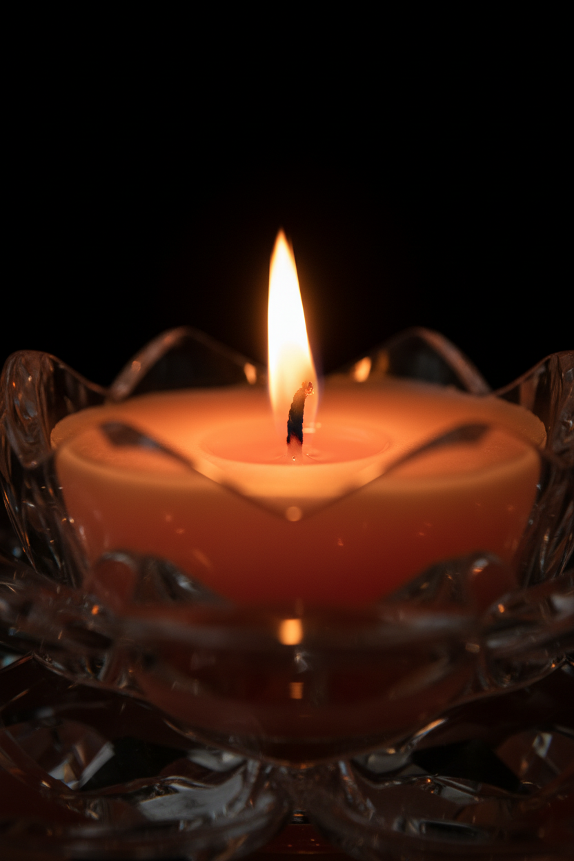 Macro flame portrait