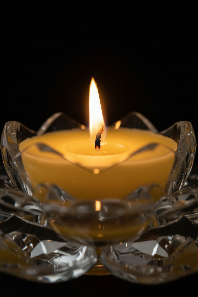 Macro flame portrait