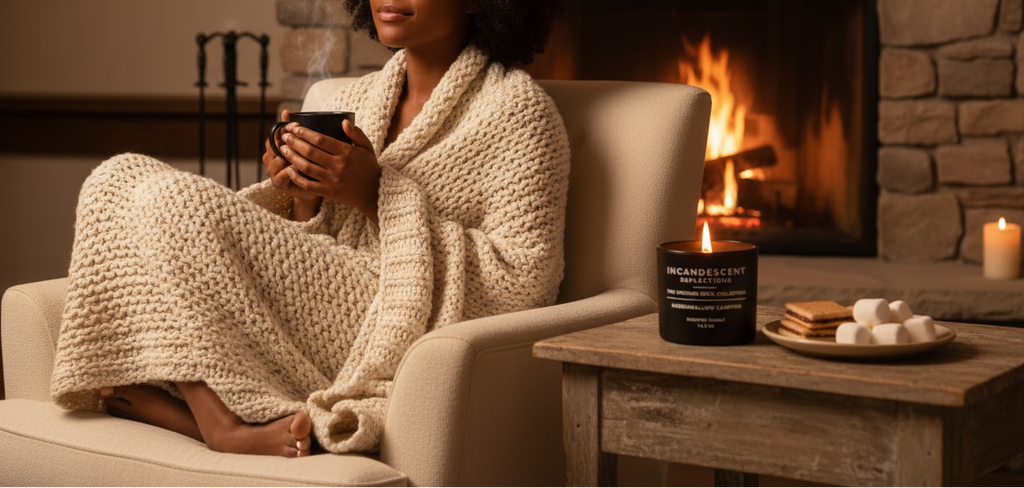 Solo woman indoor cozy